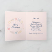 Magische kerstunicorn feestdagen kaart (Binnen)