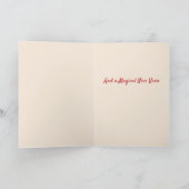 Magische kerstunicorn feestdagen kaart (Binnen)