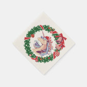 Magische kerstunicorn servet (Hoek)