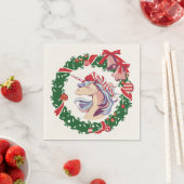 Magische kerstunicorn servet (Insitu)