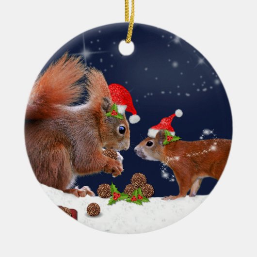 Magische kerstversiering keramisch ornament (Voorkant)