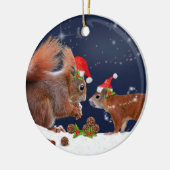 Magische kerstversiering keramisch ornament (Links)