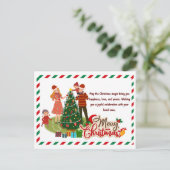 Magische Kerstwensen: Elegante Kerstkaarten Feestdagenkaart (Staand voorkant)