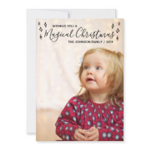 Magische kerstzwarte kalligrafie Foto