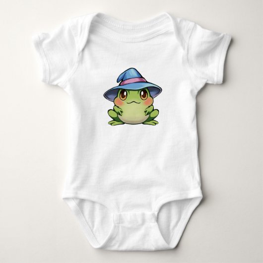 Magische kikker in een pet romper (Voorkant)