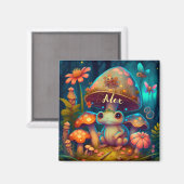 Magische kikkerpaddenstoel Sleutelhanger Magneet (Voorkant / Achterkant)