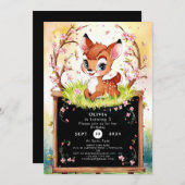 Magische Kinder Fawn Verjaardag Kaart (Voorkant / Achterkant)