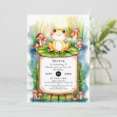 Magische Kinder kikker Verjaardag Kaart (Staand voorkant)