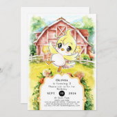 Magische Kinder kip Verjaardag Kaart (Voorkant / Achterkant)