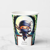 Magische Kinder Ninja Verjaardag Papieren Bekers (Voorkant)