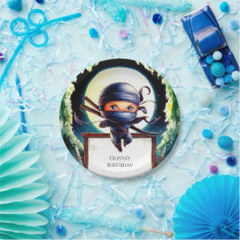 Magische Kinder Ninja Verjaardag Papieren Bordje