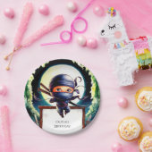 Magische Kinder Ninja Verjaardag Papieren Bordje (Feest)