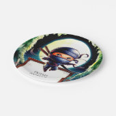 Magische Kinder Ninja Verjaardag Papieren Bordje (Gekanteld)