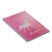 Magische Kinder Regenboog Glitter Eenhoorn Notitieboek (Rechterzijde)