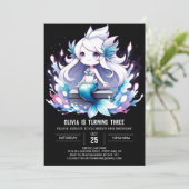 Magische Kinder Zeemeermin Verjaardag Kaart (Staand voorkant)