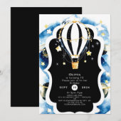 Magische kinderen hete lucht ballon verjaardag kaart (Voorkant / Achterkant)