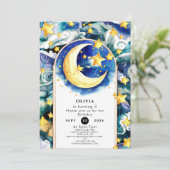 Magische Kinderen Maan Verjaardag Kaart (Staand voorkant)