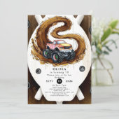 Magische Kinderen Monster Truck Verjaardag Kaart (Staand voorkant)