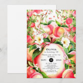 Magische Kinderen Peach Verjaardag Kaart (Voorkant / Achterkant)