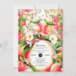 Magische Kinderen Peach Verjaardag Kaart