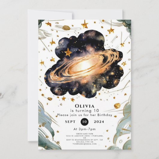 Magische Kinderen Ruimte Verjaardag Kaart (Voorkant)