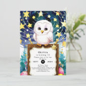 Magische Kinderen Uil Verjaardag Kaart (Staand voorkant)