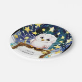 Magische Kinderen Uil Verjaardag Papieren Bordje (Gekanteld)