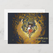 Magische kindertijd god zegene je aanpasbaar briefkaart (Voorkant / Achterkant)