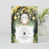 Magische kinderuil Verjaardag Kaart (Staand voorkant)