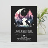 Magische kleine kattenverjaardag kaart (Staand voorkant)