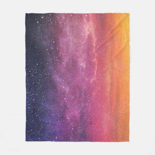 Magische kleur: betoverende hemelachtergrond. fleece deken (Voorkant)