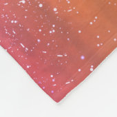 Magische kleur: betoverende hemelachtergrond. fleece deken (Hoek)