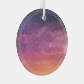 Magische kleur: betoverende hemelachtergrond. glas ornament (Voorkant Rechts)