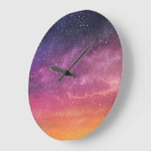 Magische kleur: betoverende hemelachtergrond. grote klok (Hoek)