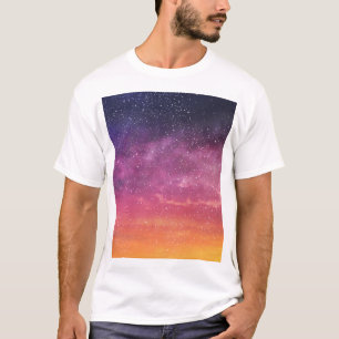 Magische kleur: betoverende hemelachtergrond. t-shirt