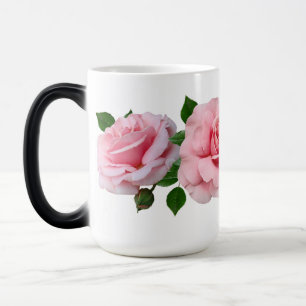 Magische Kleur Vervormende Roze Roos Mok
