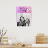 Magische kleurbegin witte eenhoorn poster (Keuken)