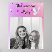 Magische kleurbegin witte eenhoorn poster (Voorkant)