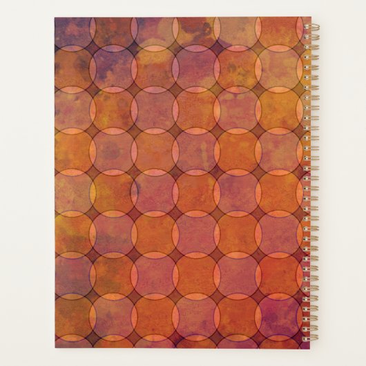 Magische kleuren Abstract ontwerp 2022-planner Planner (Achterkant)