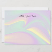 Magische kleuren, Kaarten, Jouw tekst toevoegen (Achterkant)