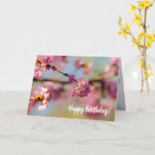 Magische kleuren van de Sakura-tuin in het voorjaa Kaart (Gele Bloem)