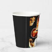 Magische kleurrijke cowboy verjaardag papieren bekers (Rechts)