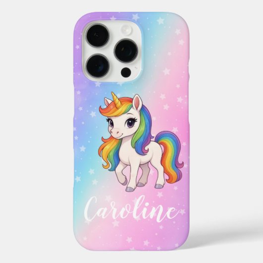 Magische kleurrijke eenhoorn Case-Mate iPhone case (Achterkant)
