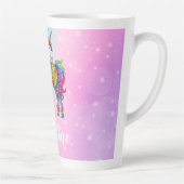 Magische kleurrijke eenhoorn latte mok (Rechts)