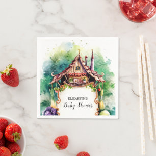 Magische Kleurrijke Farmer's Market Baby shower Servet