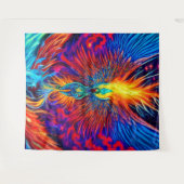 Magische kleurrijke Phoenix Tapestry Wandkleed (Voorkant (horizontaal))