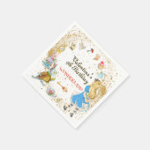 Magische Kleurrijke Schattigee Alice's Wonderland  Servet (Hoek)