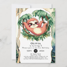 Magische Kleurrijke Sloth Verjaardag