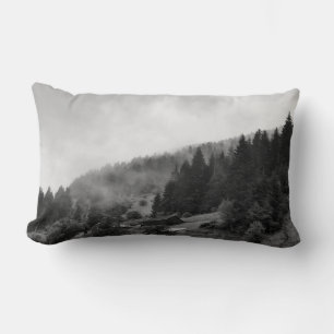 Magische, koele natuur in mist kussen