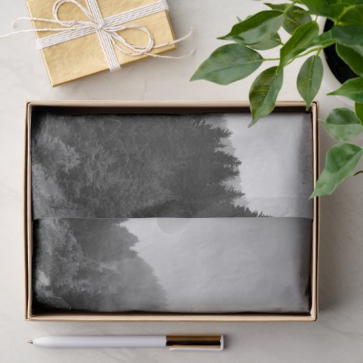 Magische, koele natuur in mist tissuepapier (Geschenk)